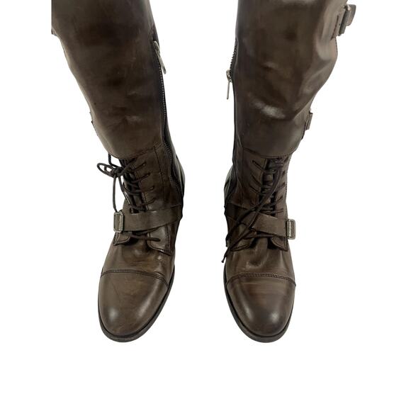 All Saints Spitalfields Women's  Boots Knee-High brown Leather Size 40 (9.5) - Picture 6 of 14